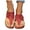 Red, variant on Orthopedic Wedge Sandals for Women Summer Dressy 2025 Flat Casual Platform Flip Flops Brown 7