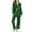 Dark Green, variant on Lopecy-Sta Two Piece Lounge Sets for Women Casual Long-Sleeved Button Up Pajama Sets Loungewear Halloween Nightwear for Party Wear