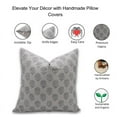 thumbnail image 4 of Fabdivine Block Print Throw Pillow Cover, 14x20 Inch Pure Linen Decorative Cushion Cover, Floral Print Boho Design Blue Pillow Cover for Sofa and Couch, 4 of 5