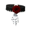 thumbnail image 3 of KLKCMS Collier d'Halloween Accessoires de Costume Déco de Fête Bijoux Ras-de-Cou de Mascarade pour A, 3 of 9