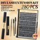 thumbnail image 2 of Kit Gollee de extensión de pestañas individual Lash Clusters, 280 unidades, 2 of 8