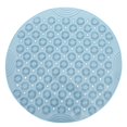 thumbnail image 1 of Alfombra Antideslizante Redonda De PVC para Baño Cuarto De Ducha Hidrofóbico para El Hogar Ventosa De Secado Rápido Alfombra para El Piso Almohadilla para Pies De Masaje para Baño,Azul, 1 of 4