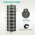 thumbnail image 2 of Luniquz 8/6/4/2-Layer Herb Drying Rack, 2ft Plant Hanging Mesh Dry Net, 2 of 6