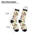 thumbnail image 2 of Fuzoiu Birds And Flowers Print Kids Socks For Boys Girls,Grip Crew Socks with Non Slip,Lightweight Stretch Crew Socks,Toddlers Crew Boot Socks, 2 of 5
