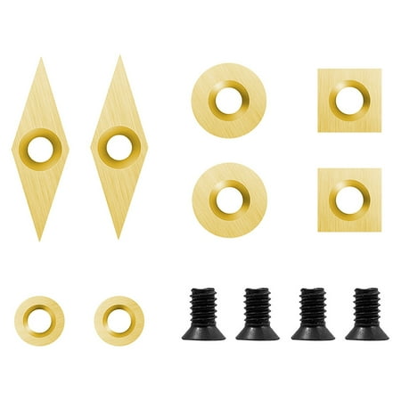 

8Pcs Carbide Turning Tools Replacement Cutter Sharp Durable Wood Lathe Tools