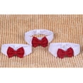 thumbnail image 2 of BRIGHTFUFU Pet Red Bowknot Collar Pet Cat Cotton Tie Suministros para mascotas para la fiesta diaria Tamaño L, 2 of 7