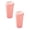 Pink, variant on 1 Pc Reusable Coffee Cups with Lids 475ml Disposable Travel Cups Bulk Plastic to Go Coffee Tumblers for DIY Hot Cold Drink Party Favors Coworker, Microwaveable, White