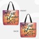thumbnail image 2 of Fotbe Not All Who Wander Are Lost Bolsa Tote con Estampado para Mujer, Bolsos con Cremallera, Bolsa de Hombro Casual de Gran Capacidad con Bolsillos Internos, 2 of 7