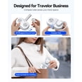 thumbnail image 2 of ORICO Travel Power Strip, 4 Outlets 3 USB Ports (1 USB C) with 4FT Wrap-Around Extension Cord, Compact Cruise Approved Power Strip No Surge Protector, Flat Plug for Hotel Dorm Essentials(White), 2 of 8