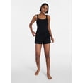 thumbnail image 2 of No Boundaries Rib Tank Top and Shorts Sleep Set, 2-Piece, Women's XXS-3X, 2 of 5