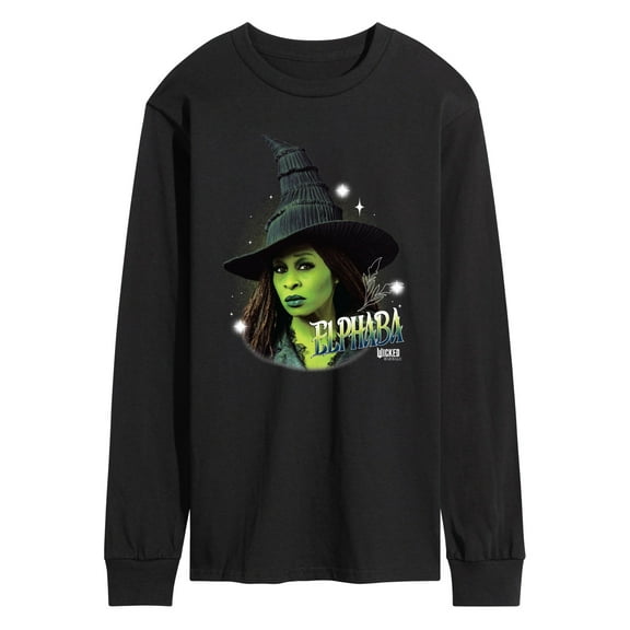 Wicked: Part 2 -  Elphaba Witch Hat - Men's Long Sleeve Graphic T-Shirt