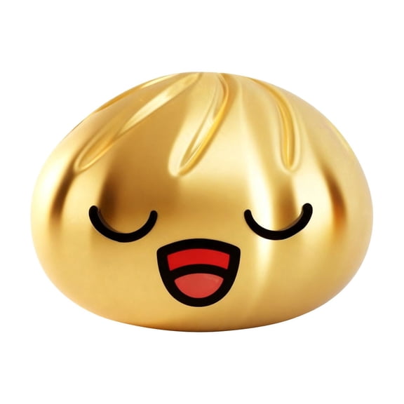 Nrmvnmi Glitter Dumpling Squishy, Anxiety Relief Fidget, Soft Squeeze Decompression Dough, Dumplings Sensory Squeeze Ball for Stress Relief (Gold)