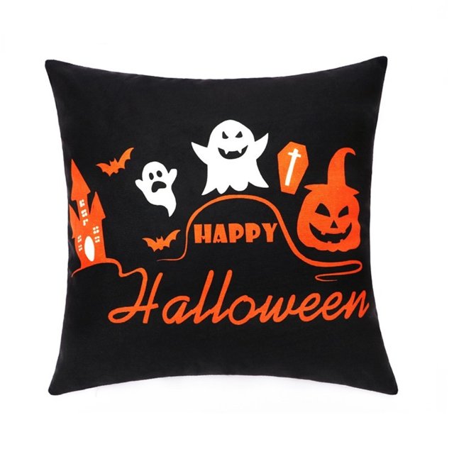 karymi Halloween Decoration Simulation Applique Pillowcase Living Room Sofa Party Clearance