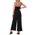 thumbnail image 3 of INSPIRAR CHIC Mono de Verano para Mujer Casual con Tirantes Espagueti Corte Abierto Pantalón Ancho XL Negro, 3 of 6