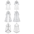 thumbnail image 2 of McCall's Sewing Pattern 7000 - Winter Princess Dresses, and Cape with Collar and Capelet, Size: MISSS (S-M-L-XL), 2 of 4