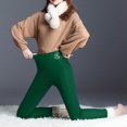 thumbnail image 6 of JGGSPWM Lined Leggings for Women Winter Warm Elastic Thermal Legging Pants Sherpa Fleece Lined Thick Tights Pants Green XL, 6 of 9