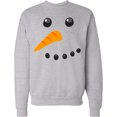 thumbnail image 2 of Inktastic Snowman Face Adult Sweatshirt, 2 of 4