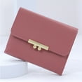 thumbnail image 4 of Tnobhg Women Wallet Luxury Faux Leather Solid Color Tri-fold Multi-slots Card Holder Short Slim Coin Purse Money Case Bag Girls Gift, 4 of 8