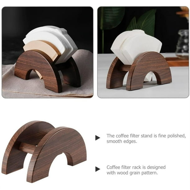 Estante de Almacenamiento para Filtros de Café, Soporte para Filtros de Café en Forma de Cono para Mostrador de Bar, Organizador de Papel para Café B