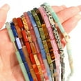 thumbnail image 5 of 4x13mm Loose Rectangular Beads Chakra Crystals Gemstone Bar Spacer 15'' Jewelry, 5 of 7