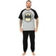 thumbnail image 1 of Batman - Set de Pijama Largo Logotipo para Hombre (Gris, Negro), 1 of 6