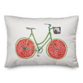 thumbnail image 2 of Creative Products Watermelon Bike 14x20 Spun Poly Pillow, 2 of 3