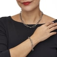 thumbnail image 3 of Necklace and Bracelet Stainless Steel Paperclip Chain Jewelry Set, 3 of 4