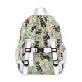 thumbnail image 3 of Rottweiler with Floral Backpack for School,Cute School Bag,Schoolbag with Adjustable Shoulder Straps & Padded Back,15"x11.42"x5.5", 3 of 6