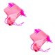 thumbnail image 2 of Toystoory 50 bolsas de terciopelo con cordón para boda, bolsa de regalo de Navidad, color rosa Tipo 1 2piezas, 2 of 6