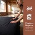 thumbnail image 5 of REGALWOVEN Microfiber Bed Sheet, Breathable Flat Sheet,  Bedding for Bedroom Black 96x106in, 5 of 5