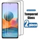 thumbnail image 1 of Protector de pantalla de vidrio templado para Redmi Note, 2 piezas, 11, 10, 9 Pro, 9A, 9C, 7A, 1 of 3