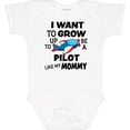 thumbnail image 3 of Inktastic I Want to Grow Up to Be a Pilot Like My Mommy Boys or Girls Baby Bodysuit, 3 of 5
