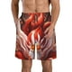 thumbnail image 1 of Balery Red Leaf Flame Fox Traje de Baño Estilo Hawaiano para Hombre, Shorts de Secado Rápido con Bolsillos-X-Large, 1 of 6