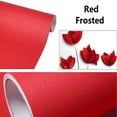 thumbnail image 3 of CCOCC 2026 New Solid Color Frosted Waterproof Wallpaper Shelf Drawer Liner Self-Adhesive Cabinet Sticker,15.7"X 23.6"(Red), 3 of 5