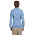 thumbnail image 3 of Hanes ComfortBlend EcoSmart Boy`s Crewneck Sweatshirt, XS, Light Blue, 3 of 4