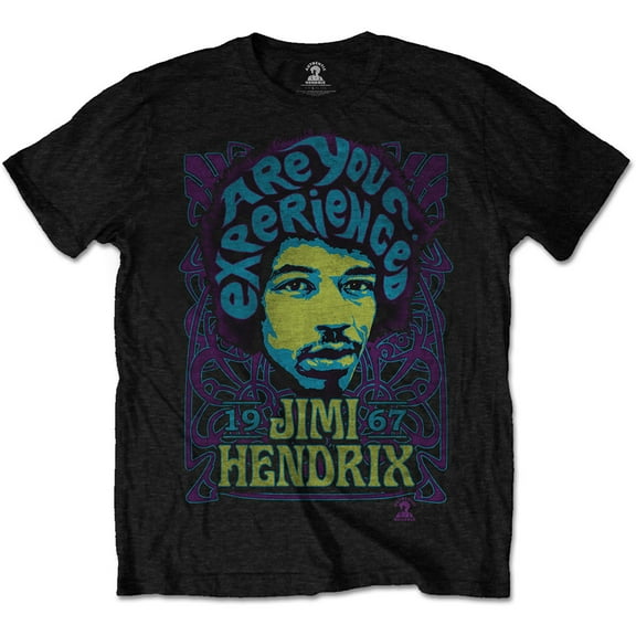 Men's Jimi Hendrix Experienced Slim Fit T-shirt Small Black