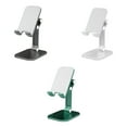 thumbnail image 4 of facefd Support de Téléphone Réglable Pliable Support de Table pour Ordinateur Portable en Plastique Antidérapant Support Mobile, Blanc, 4 of 5