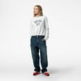 thumbnail image 4 of Women's Mitchell & Ness Heather Gray Boston Red Sox Cropped Toggle Pullover Sweatshirt, 4 of 7