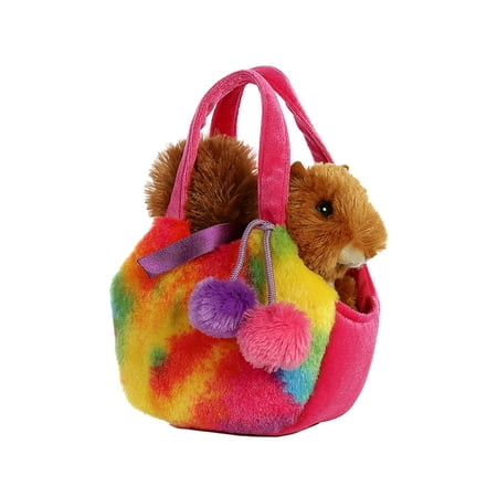 Aurora World Fancy Pals Pet Carrier Pizazz Squirrel Plush