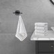 thumbnail image 5 of Juego de toallas de baño - Toallas de poliéster suave y absorbente de 5 piezas, grises y blancos, 29,5x13,8 pulgadas, de secado rápido para baño, spa y piscina, 5 of 6