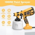 thumbnail image 3 of Pulverizador de pintura MirrorZone eléctrico de 1000 W con recipiente de 1400 ml, 3 of 8