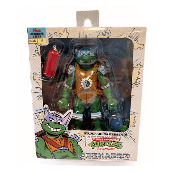 NECA Teenage Mutant Ninja Turtles Adventures Leonardo Stump Arena Issue 17 Action Figure