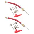 thumbnail image 3 of TEHAUX 14 Pcs Foot Pump Valve Connector Red Nylon Inflating to School, 3 of 8