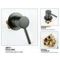 thumbnail image 4 of JINGT 1/2inch Wall Mounted Round Concealed Hot Cold Water Control Manual Mixer Valve, 4 of 8