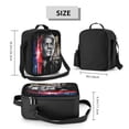 thumbnail image 2 of Insulated Lunch Bag for Adults in Nightmare Kingdom Design, Thermal Meal Prep Tote with Adjustable Shoulder Strap and Internal Utensil Slots, 2 of 6