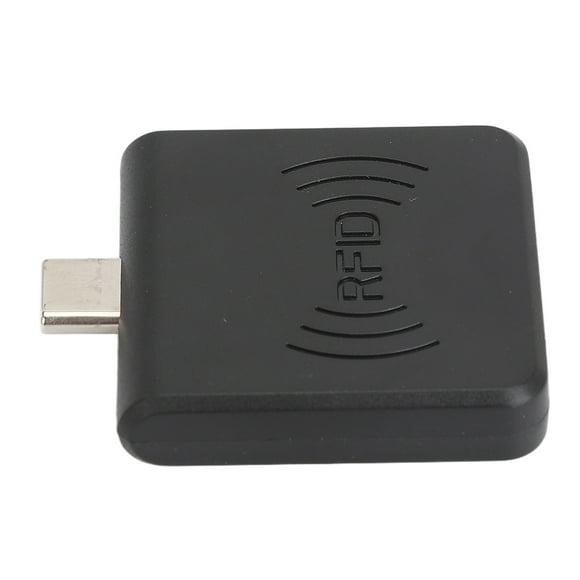 Portable Contactless Smart Card Reader, Square Reader For Contactless, High Frequency ID Mobile Phone Card Reader With Type C Connector, 0.2s Fast Card Reading