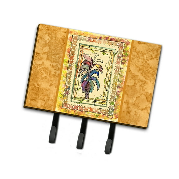 Carolines Treasures 8615TH68 Palm Tree Leash or Key Holder Triple Hook multicolor