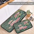 thumbnail image 5 of 2-Piece Kitchen Mat Set Non Slip Washable Floor Mats Decorative Rugs for Kitchen Sink Laundry Blossoming Lotus, 5 of 7