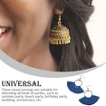 thumbnail image 3 of Sonducket 1 par de pendientes de borla bohemios llamativos, estilo Vintage, gotas para las orejas, accesorio de moda para el Día de San Valentín, Ropa, zapatos y accesorios Miscelánea azul zafiro Sonducket AP009556-09B, 3 of 6