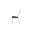 thumbnail image 3 of Maykoosh Renaissance Romance Slat Back Dining Chairs, Espresso and White (Set of 2), Ergonomic Contoured Seat with Classic Stick Back Design, Solid Asian Hardwood Construction, 3 of 6